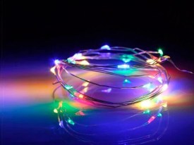 Luces alambre multicolor